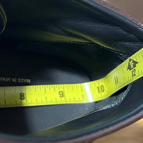 Womens Paloma Barcelo Dark Brown Leather Platform Shoe Bootie 38 US/7.5 - 8 - Picture 14 of 16